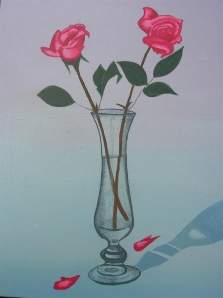 Rose in a Glass