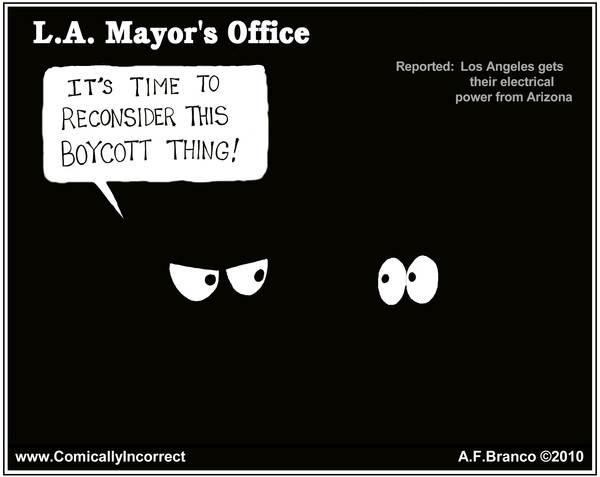 L.A. Boycotting Arizona Cartoon