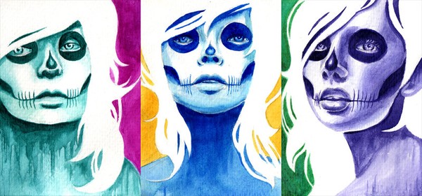 Day of the Dead Mini Paintings