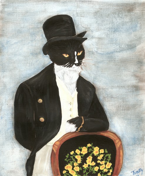 Cat Art - Mr Darcy Regency Gentleman