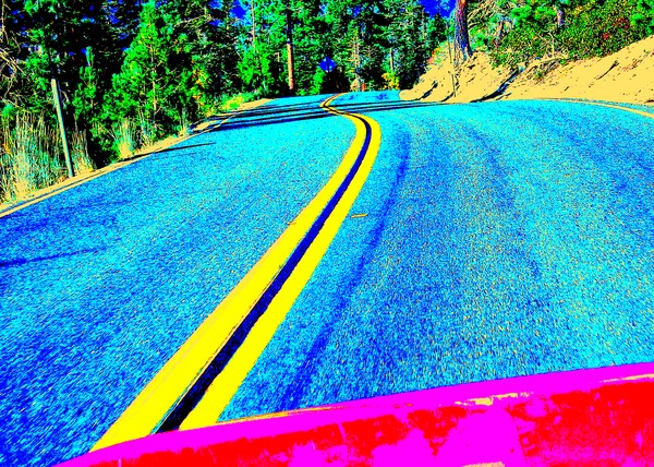 Fast Ferrari Above Tahoe