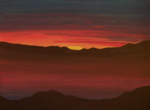 volcanic sunset