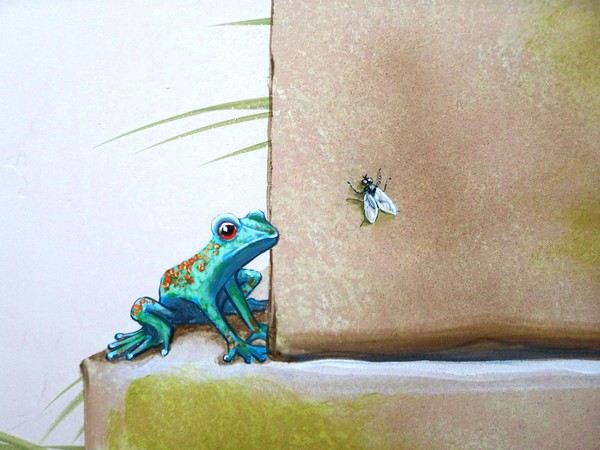 Little frog and his dinner