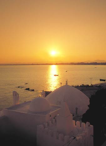 Sunset in Hammamet Tunisia

