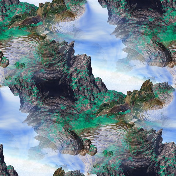 Texture of Hidden Isands in the Sea