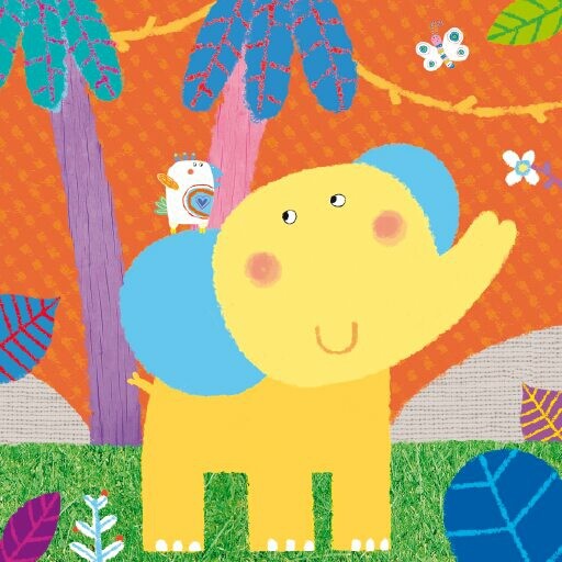 Elephant and Parrot