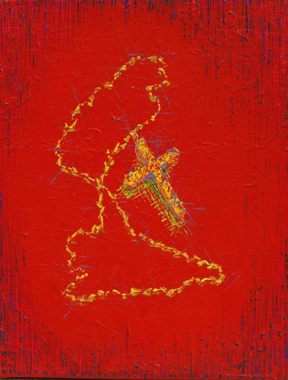Cross10 ArcylicCanvas 41x53cm