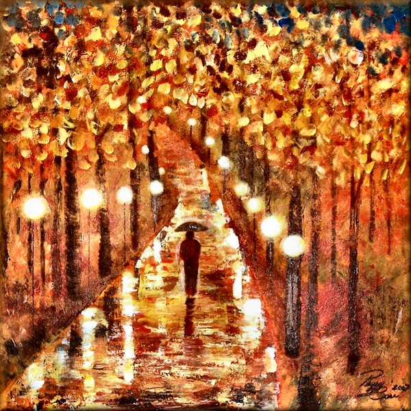 A Walk In The Rain  (SOLD)