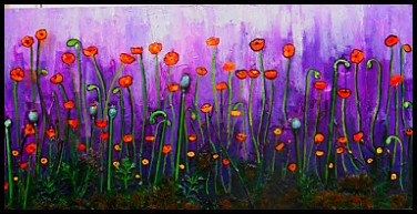 Orange poppy Fields