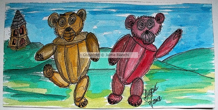 Bavarian Dancing Bears - POSTERIZED