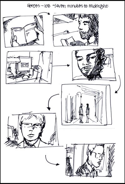 Heroes storyboarding