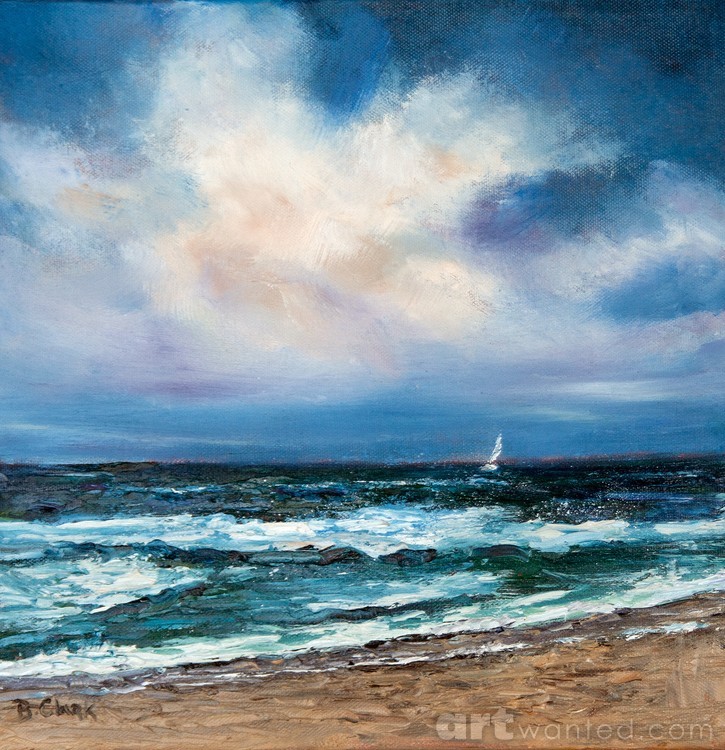 Into the Wind Square Seascape