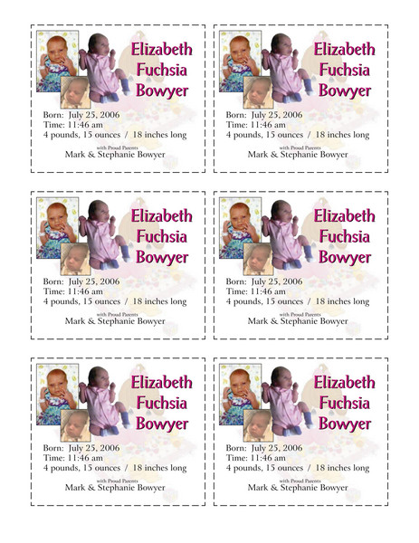 Baby announcements