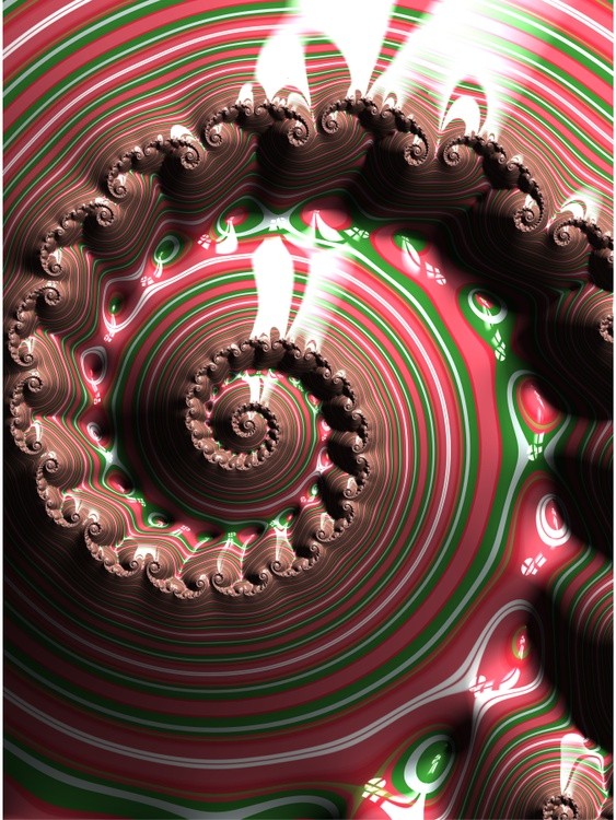 Chocolate Candy Cane Swirl