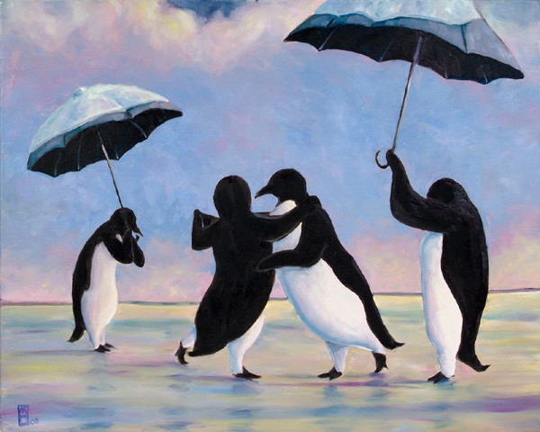 the Vettriano Penguins