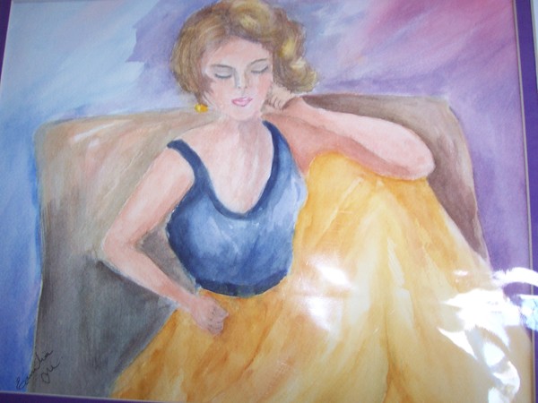 girl in a yellow skirt