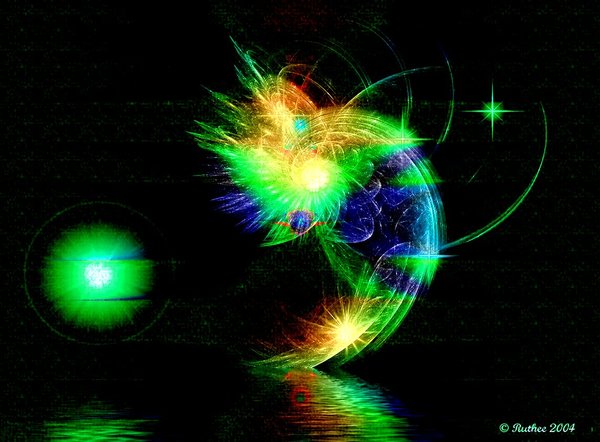 A BLENDED GREEN LIGHT BUG.