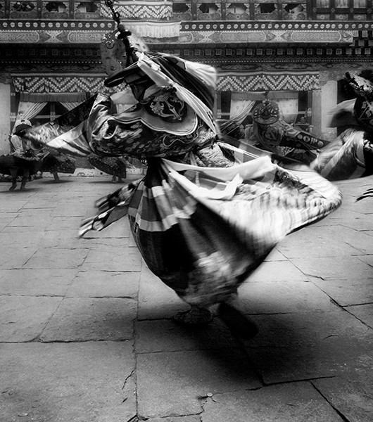 Black Hat Dance in Black and White