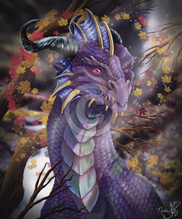 Purple Dragon in Autumn 