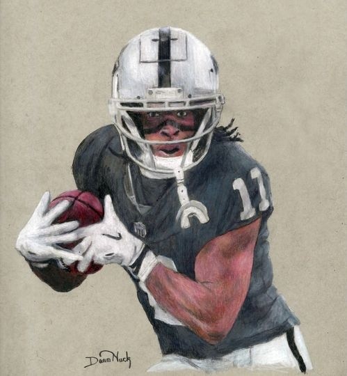Tre Tucker - ON THE RUN - Colored pencil drawing by Dean Huck