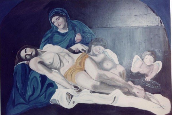 Mary mourning Christ