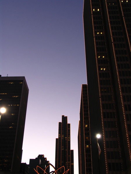 City dusk