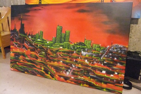 The cityscape