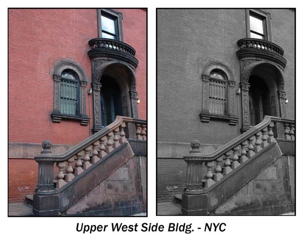 Upper West Side Bldg. - NYC - Color & BW