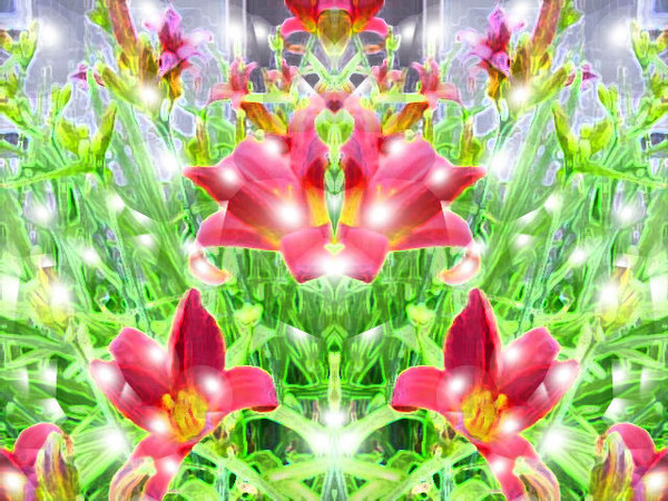 lillies and bubbles design