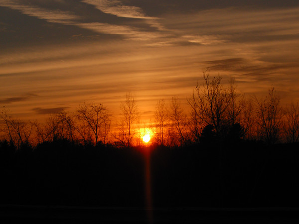 sunset in portland