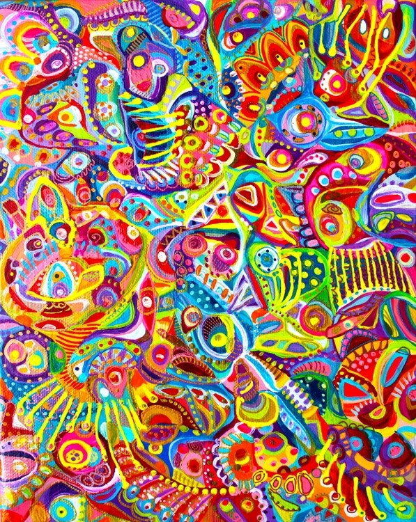 colorful abstract art by Veera Zukova