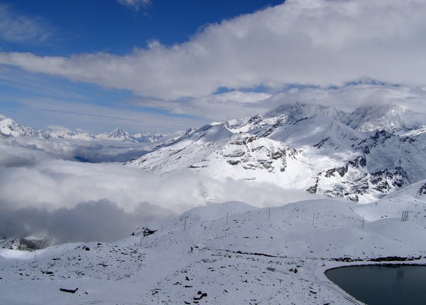 Mountains on the way to Gornergrat, Switzerland