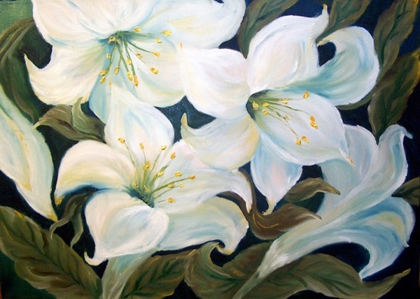 WHITE LILLIES