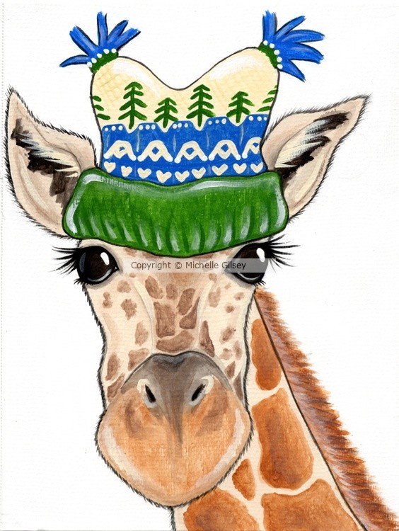 Winter Giraffe 