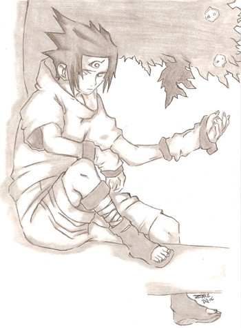 Sasuke In A Tree