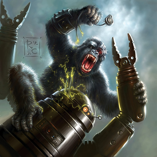 Monkey VS Robot