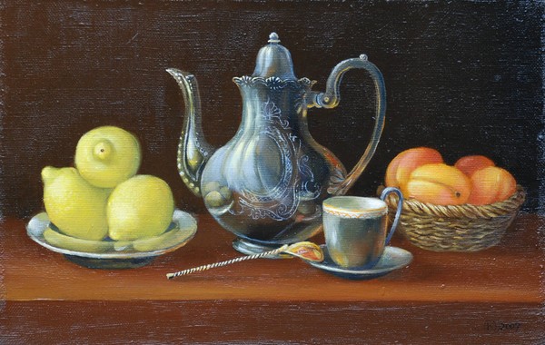 Still life with lemons