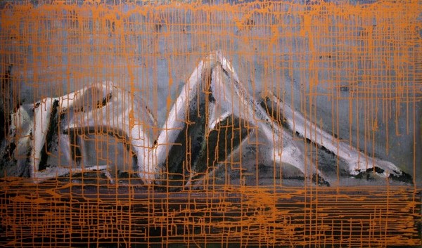 a lady through orange