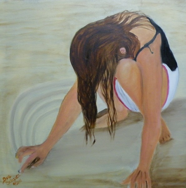 Oldest Grand Daughter Playing in the Sand