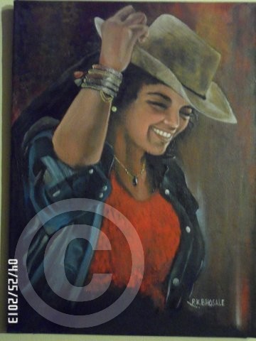 Girl with hat