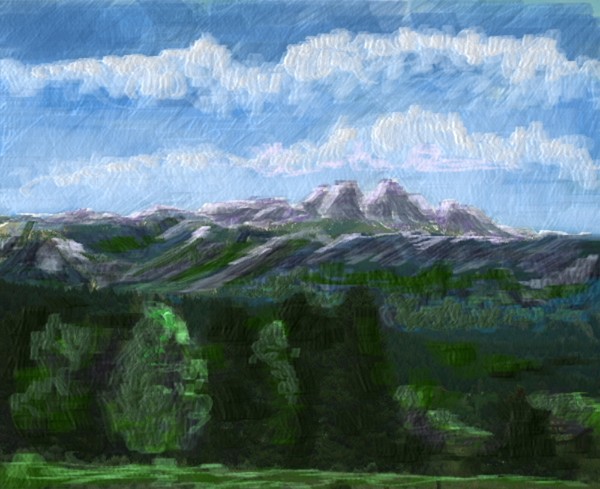 mountain peaks
