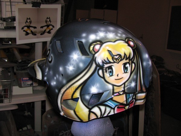 Sailor Moon Softball Helmet by alan silva | ArtWanted.com