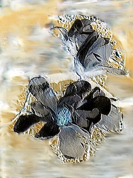 Black and Beige Dogwood