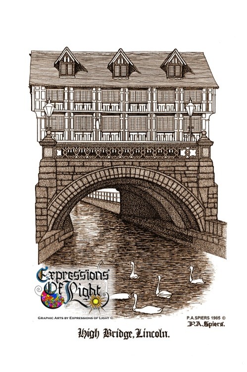 ExpoLight-Graphic-Arts-Lincoln-City-High-Bridge-1985-0001 (Pen-&-Ink-Sepia-SP)
