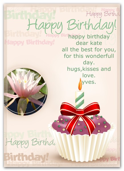 Happy birthday dear kate 2014
