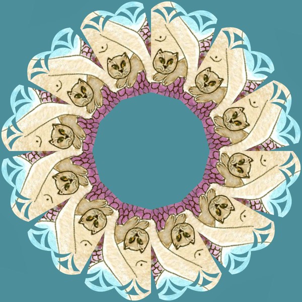 KALEIDOSCOPE CAT COLLAGE