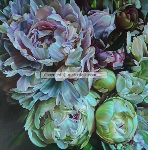 Marcella Kaspar_Tell the Moon to Come_122cmx122cm_oil on linen_2023_Available