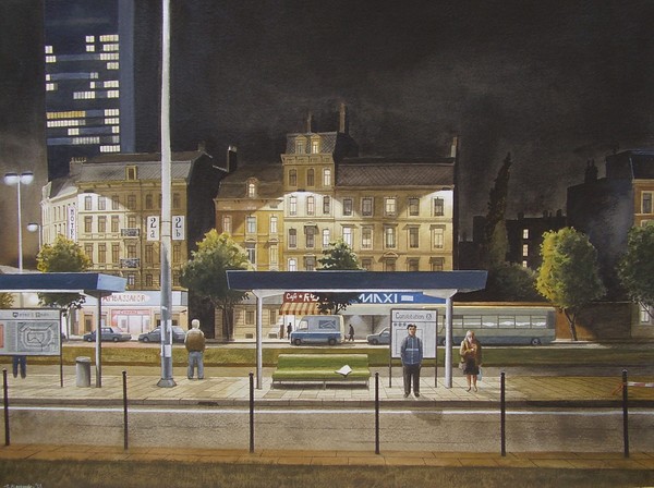Boulevard at night