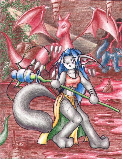 Furry Girl Fighting Evil :D