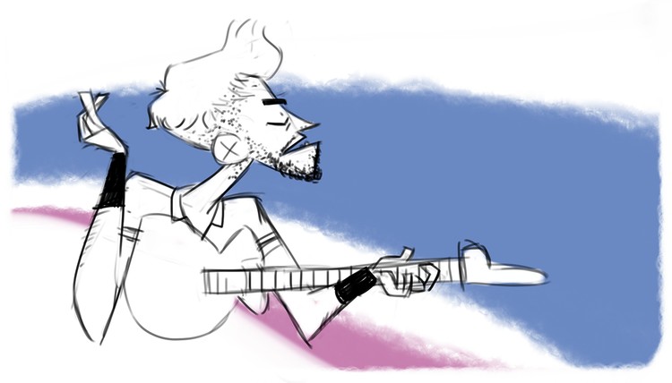 Guitar player LR